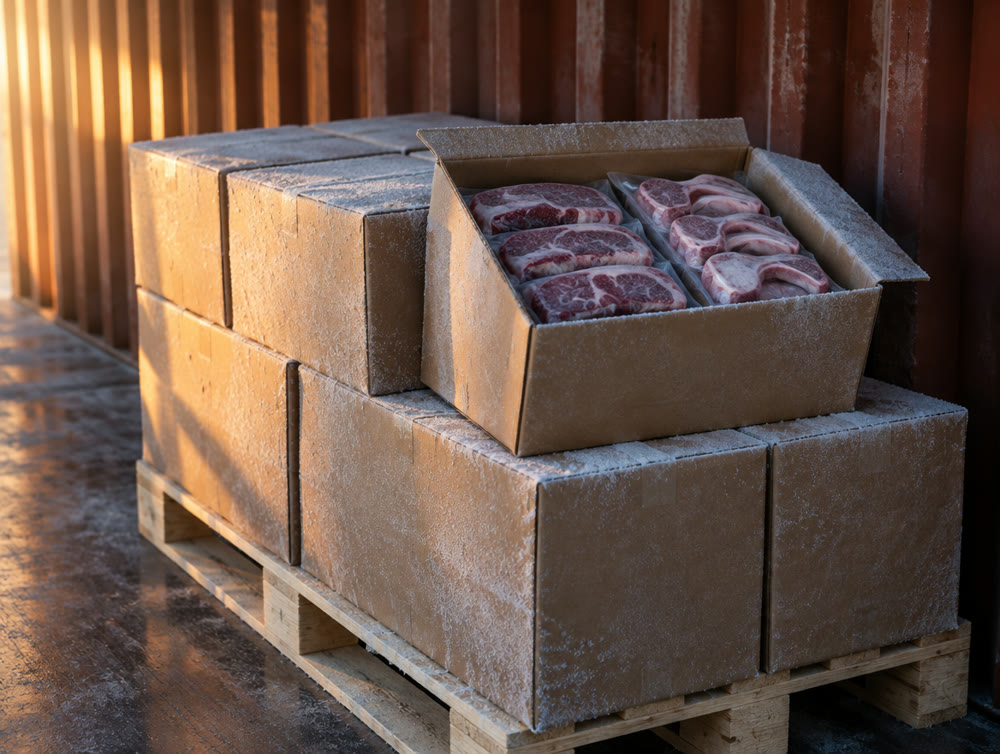 Frozen meat and poultry